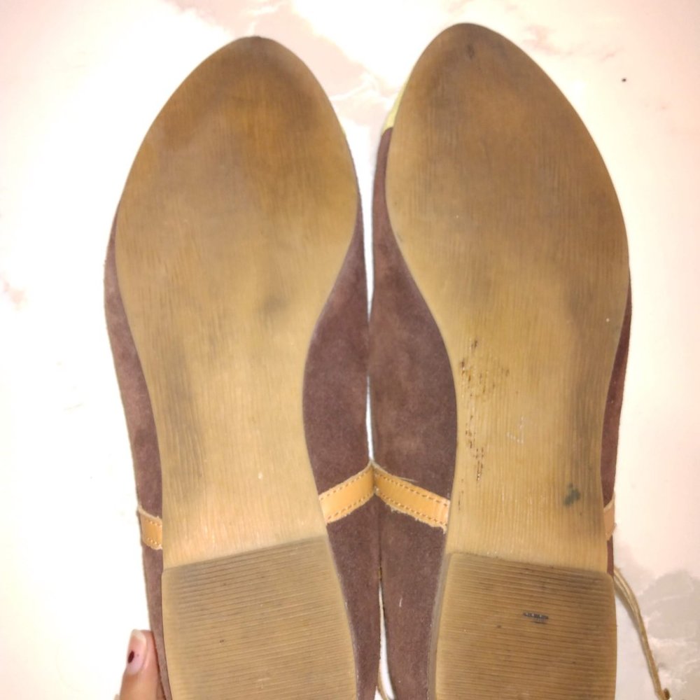 Seychelle's Ankle Strap Leather Flats Size 9 - Picture 4 of 4